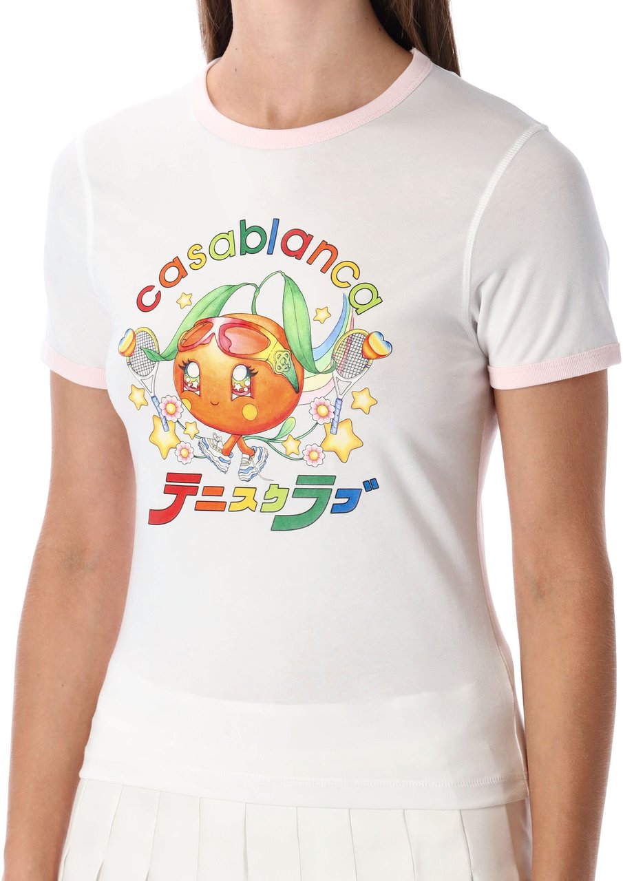 Casablanca Orange Mascot Tee White Orange Mascot Wit