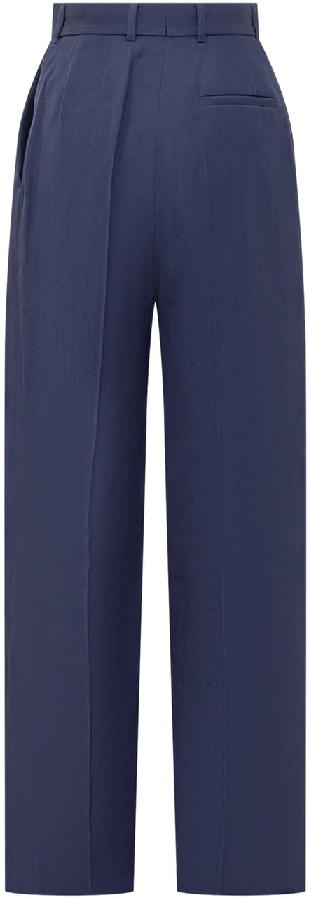 Casablanca Pantaloni Gamba Larga Blauw