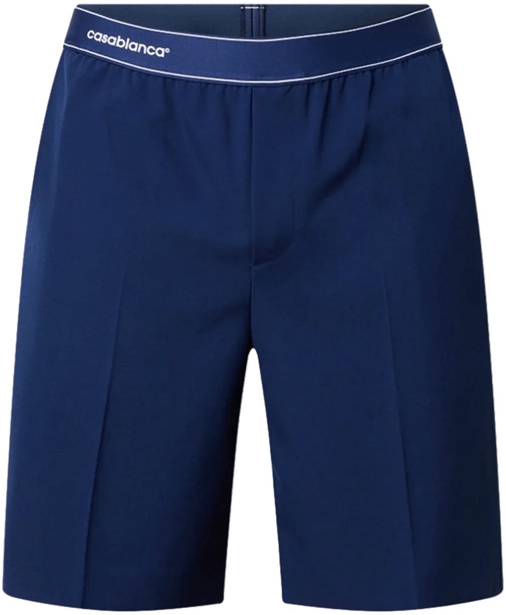 Casablanca Wollen sportshort marineblauw Navy