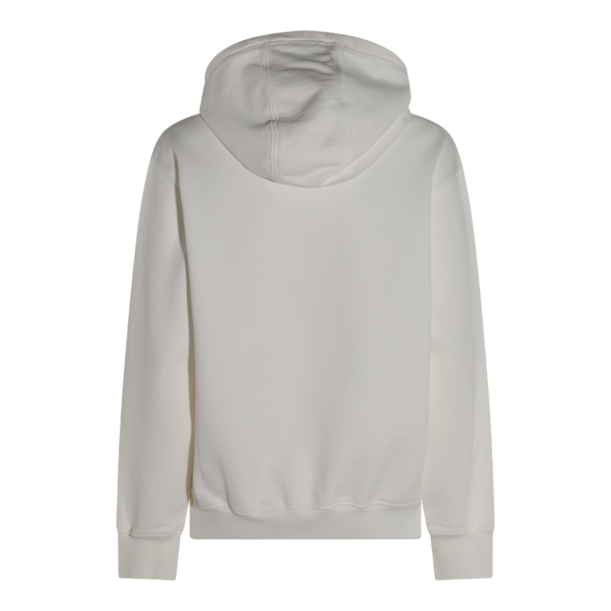 Casablanca Relaxed-Fit Creamy White Hoodie with Floral Embroidery Wit