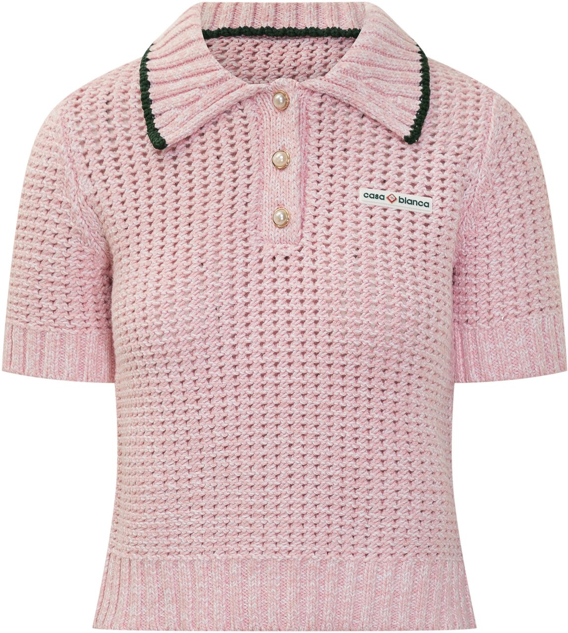 Casablanca Casablanca Maglia Polo Rosa in Maglia Roze
