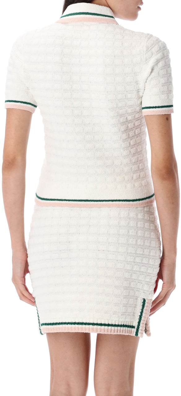 Casablanca Boucle Polo Bianco Wit