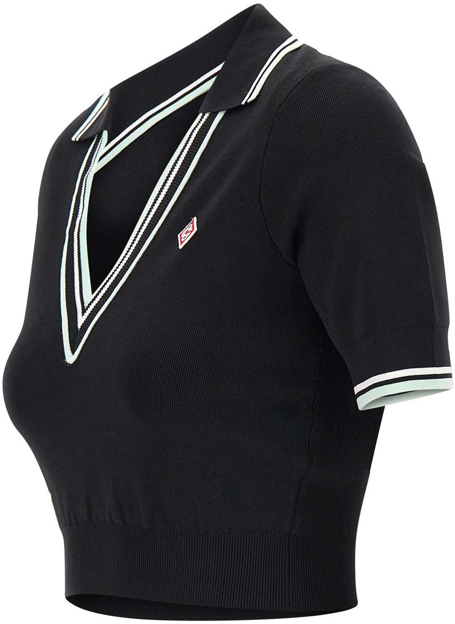 Casablanca T-Shirts And Polos Black Zwart