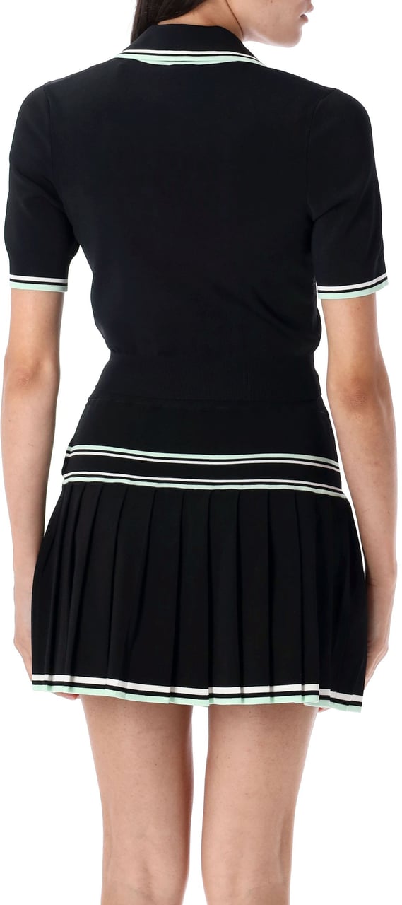 Casablanca Polo Viscosa Nero Zwart