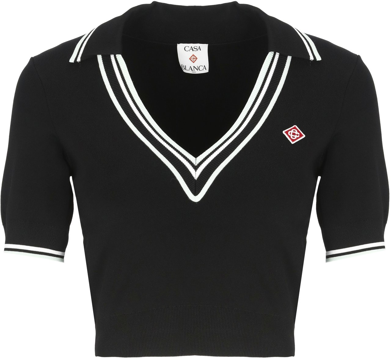 Casablanca T-Shirts And Polos Black Zwart