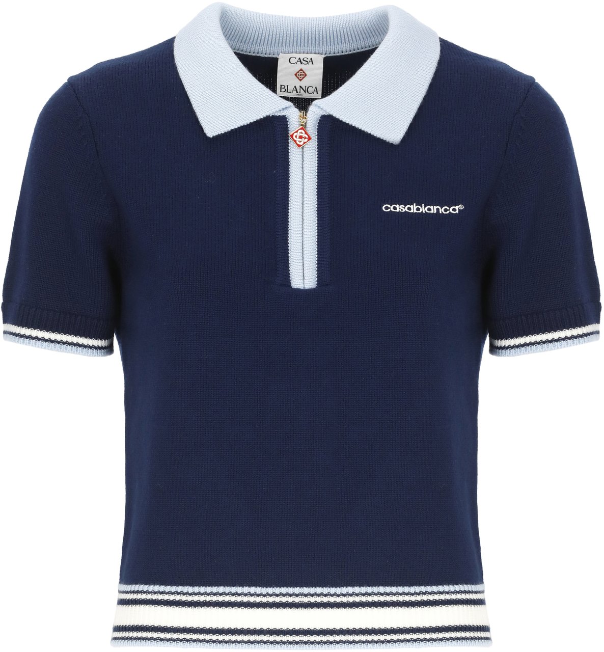 Casablanca T-Shirts And Polos Blue Blauw