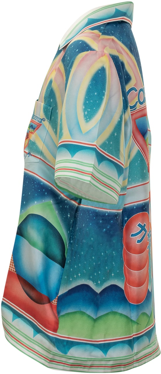 Casablanca Casablanca Camicia in Seta con Stampa Divers