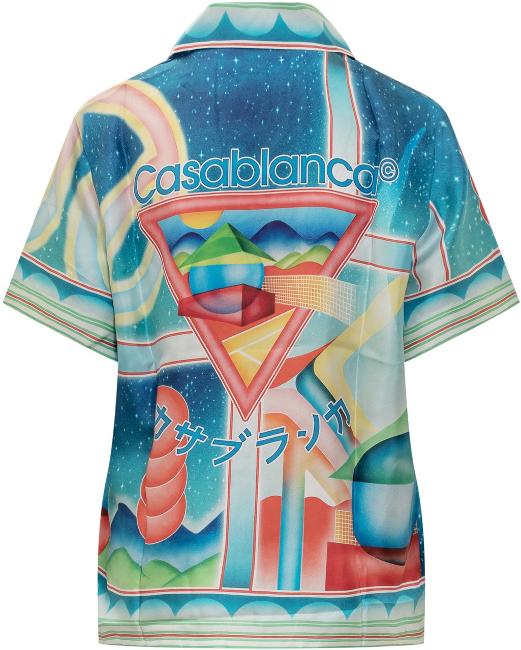 Casablanca Casablanca Camicia in Seta con Stampa Divers