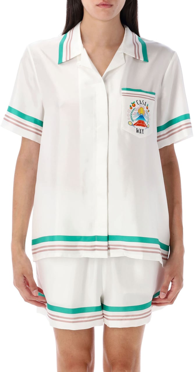 Casablanca Shirt Casa Way Tennis Casa Way White Wit