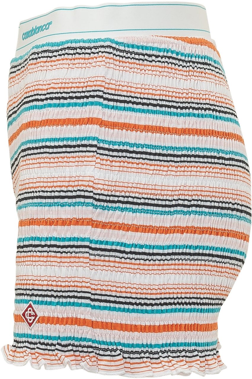 Casablanca Shorts Arricciati a Righe Divers