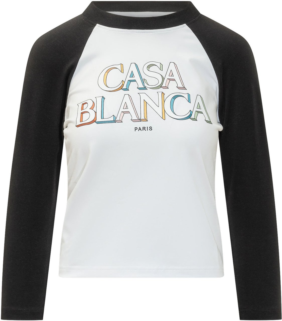 Casablanca T-shirt Baseball con Lettering Divers
