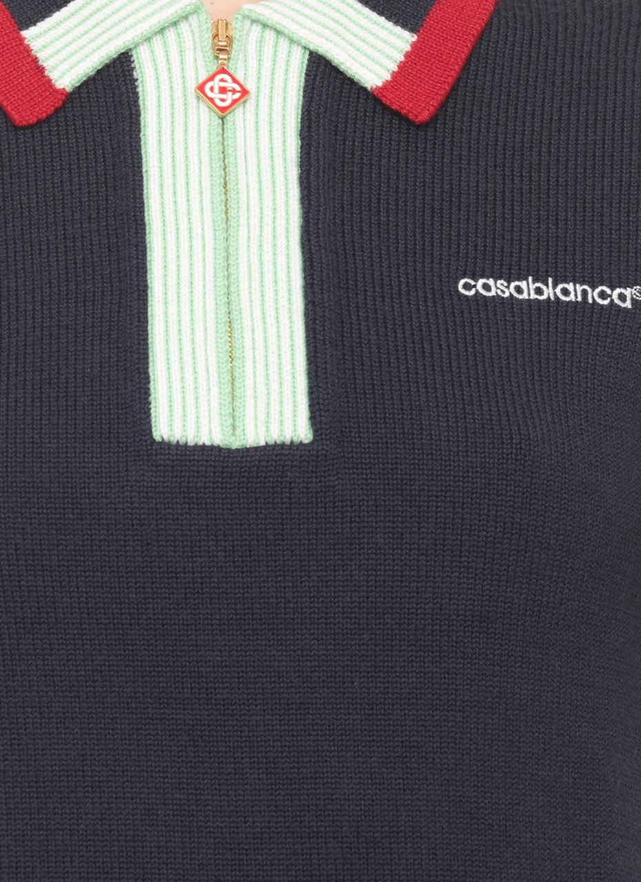 Casablanca T-Shirts And Polos Blue Navy