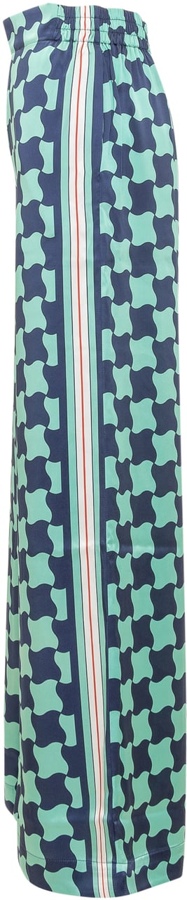 Casablanca Pantaloni con Stampa Blauw