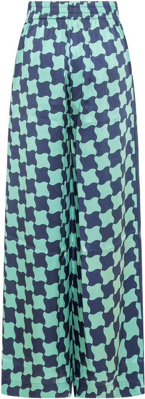 Casablanca Pantaloni con Stampa Blauw