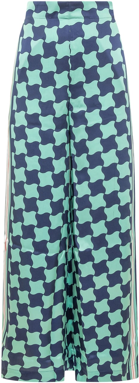 Casablanca Pantaloni con Stampa Blauw