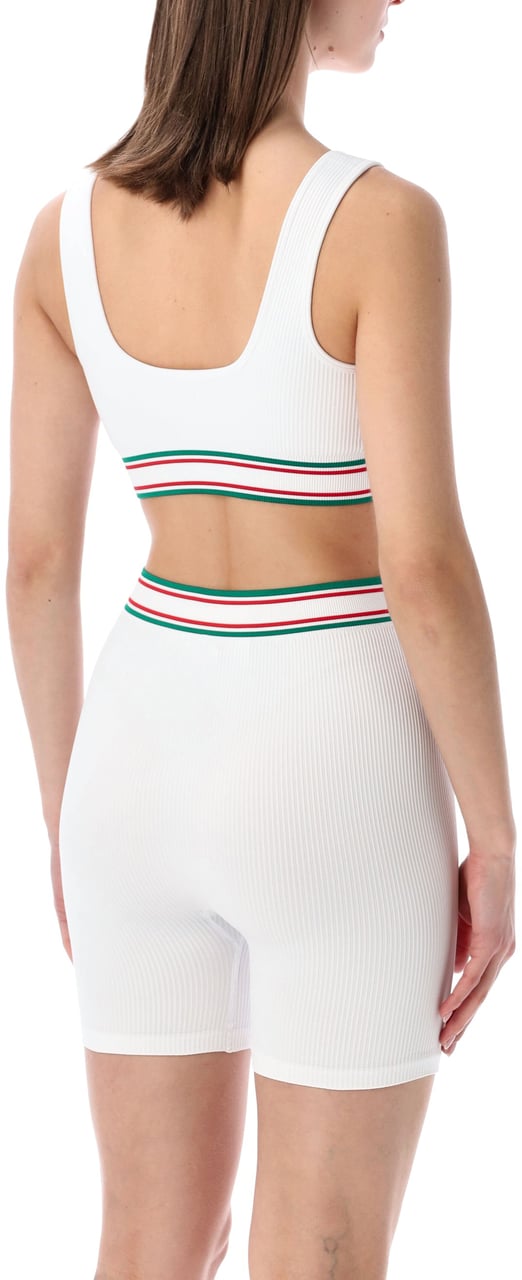 Casablanca Casablanca Seamless Tennis bralette Wit