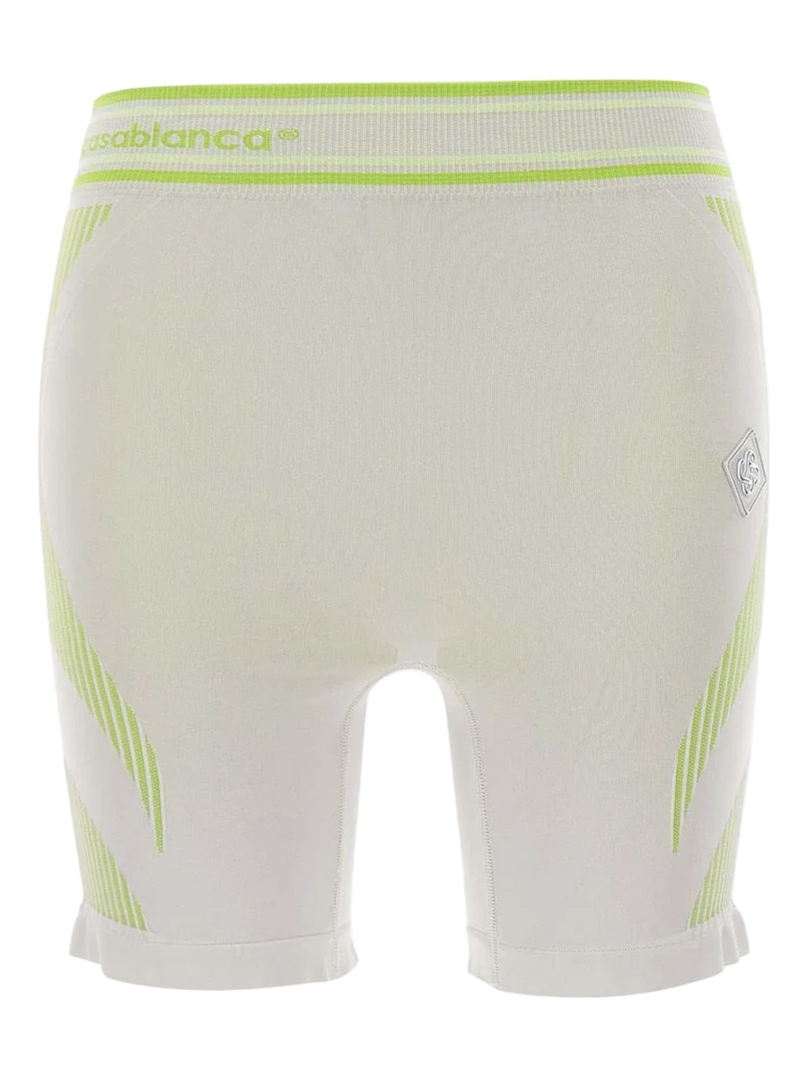 Casablanca Polyamide-Blend Seamless Contrast Striped Shorts Grijs