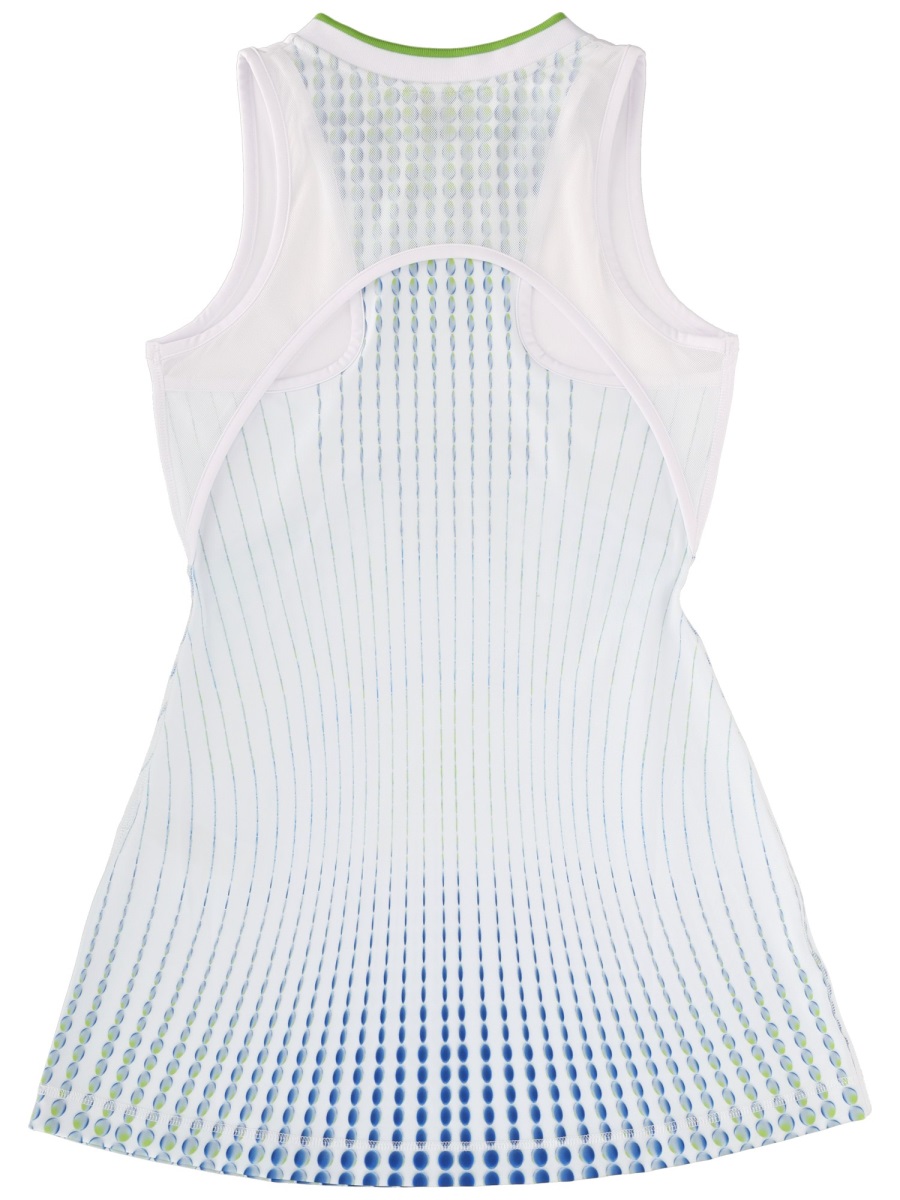 Casablanca Blue Dot Gradient Mini Dress Wit
