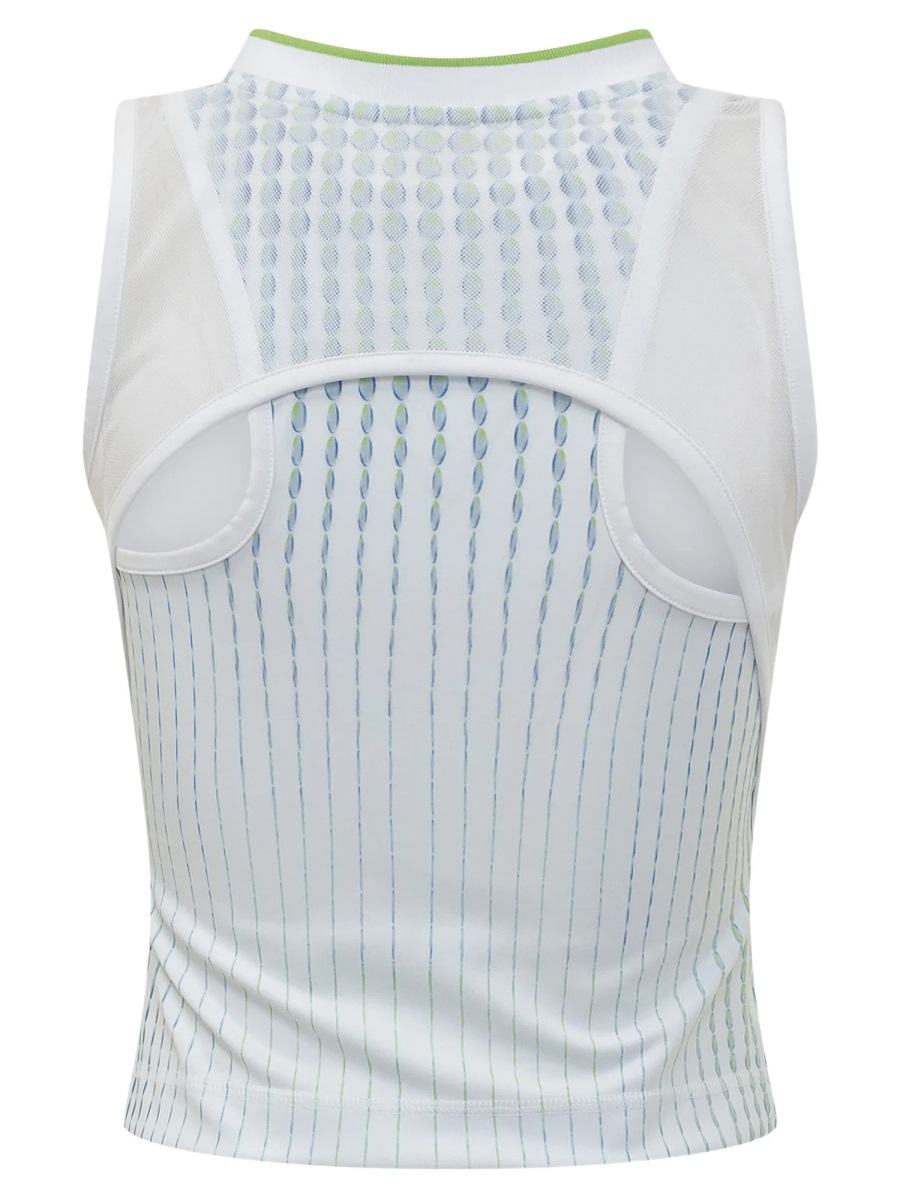 Casablanca White Gradient Dot Pattern Fitted Tank Top Wit