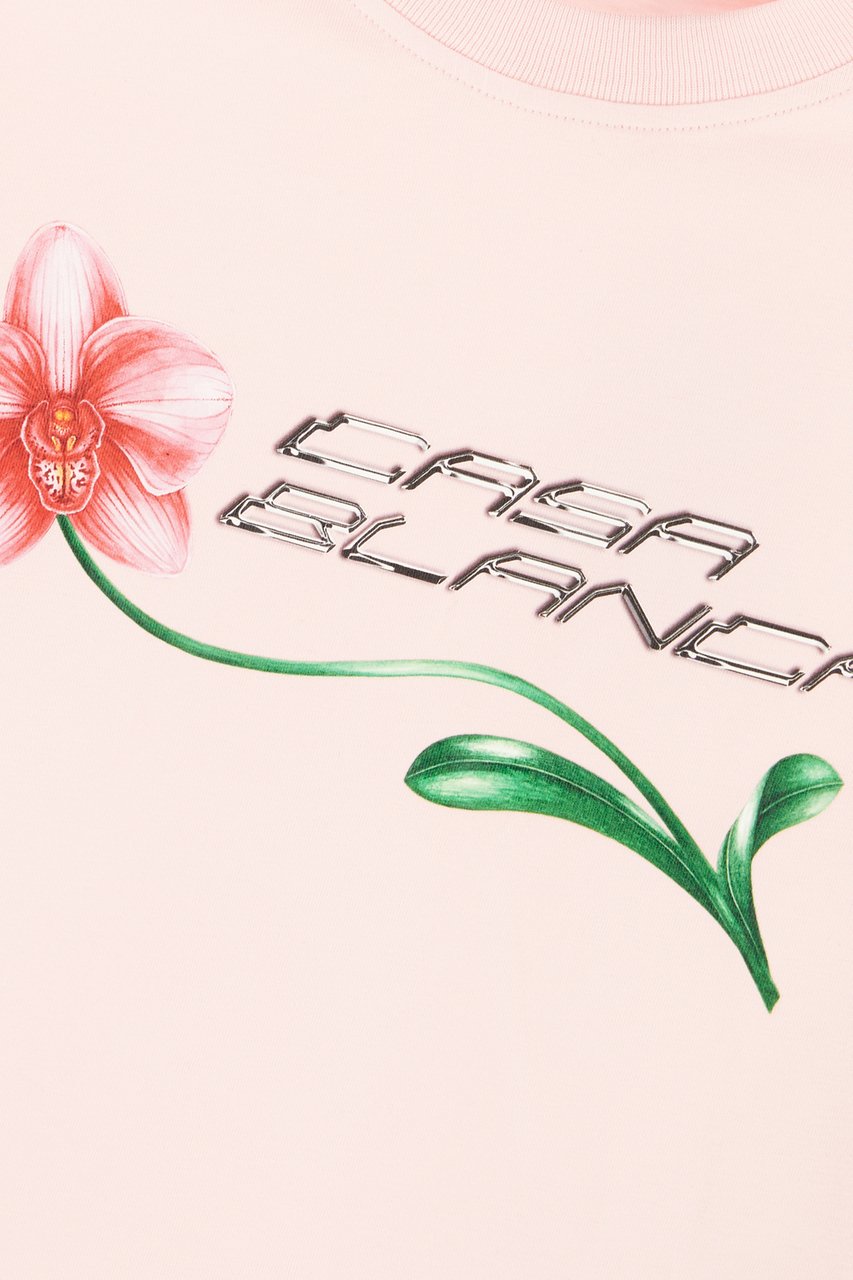 Casablanca Casablanca Rosa cotton t-shirt Roze