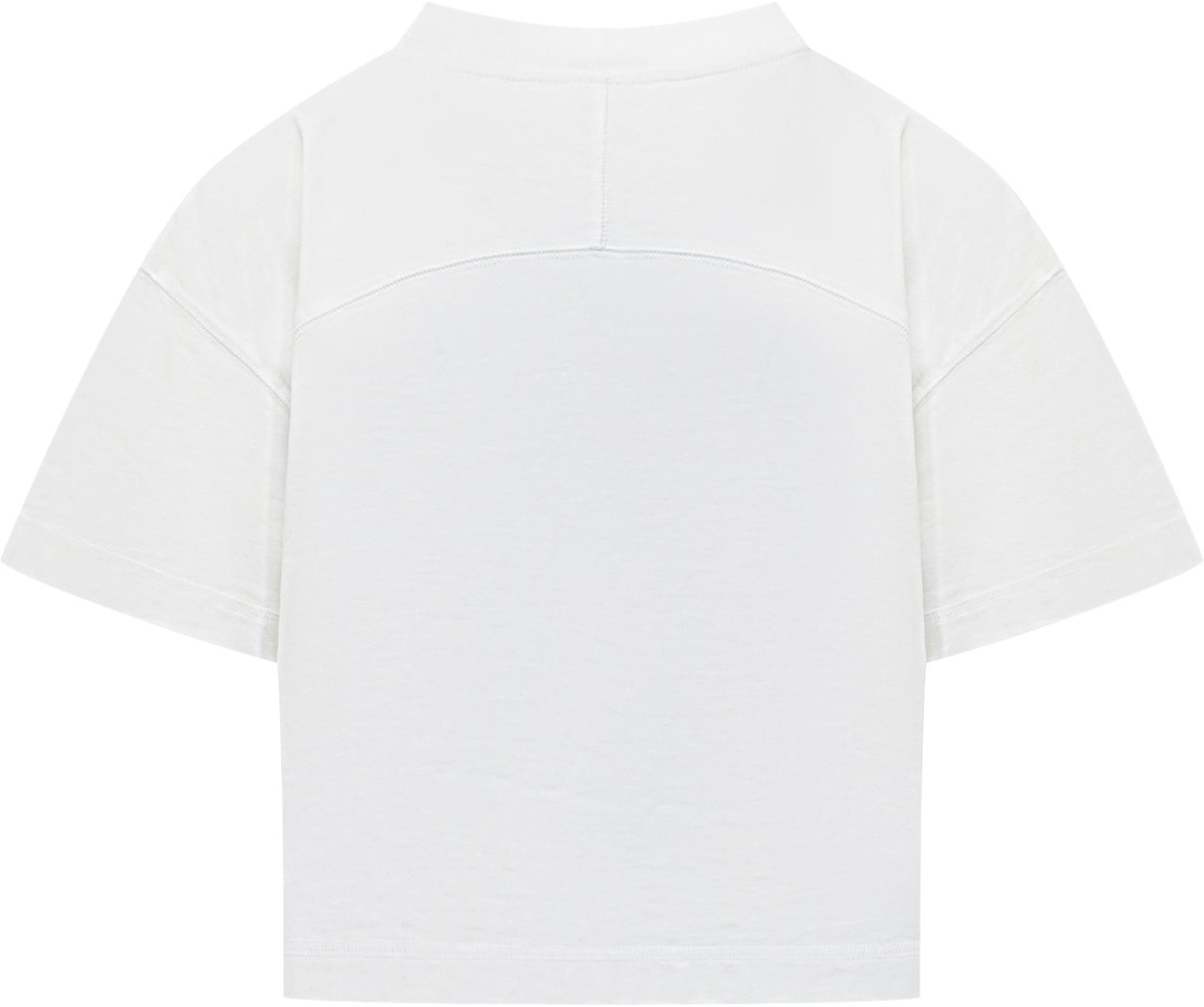 Casablanca T-shirt Boxy con Farfalle Wit