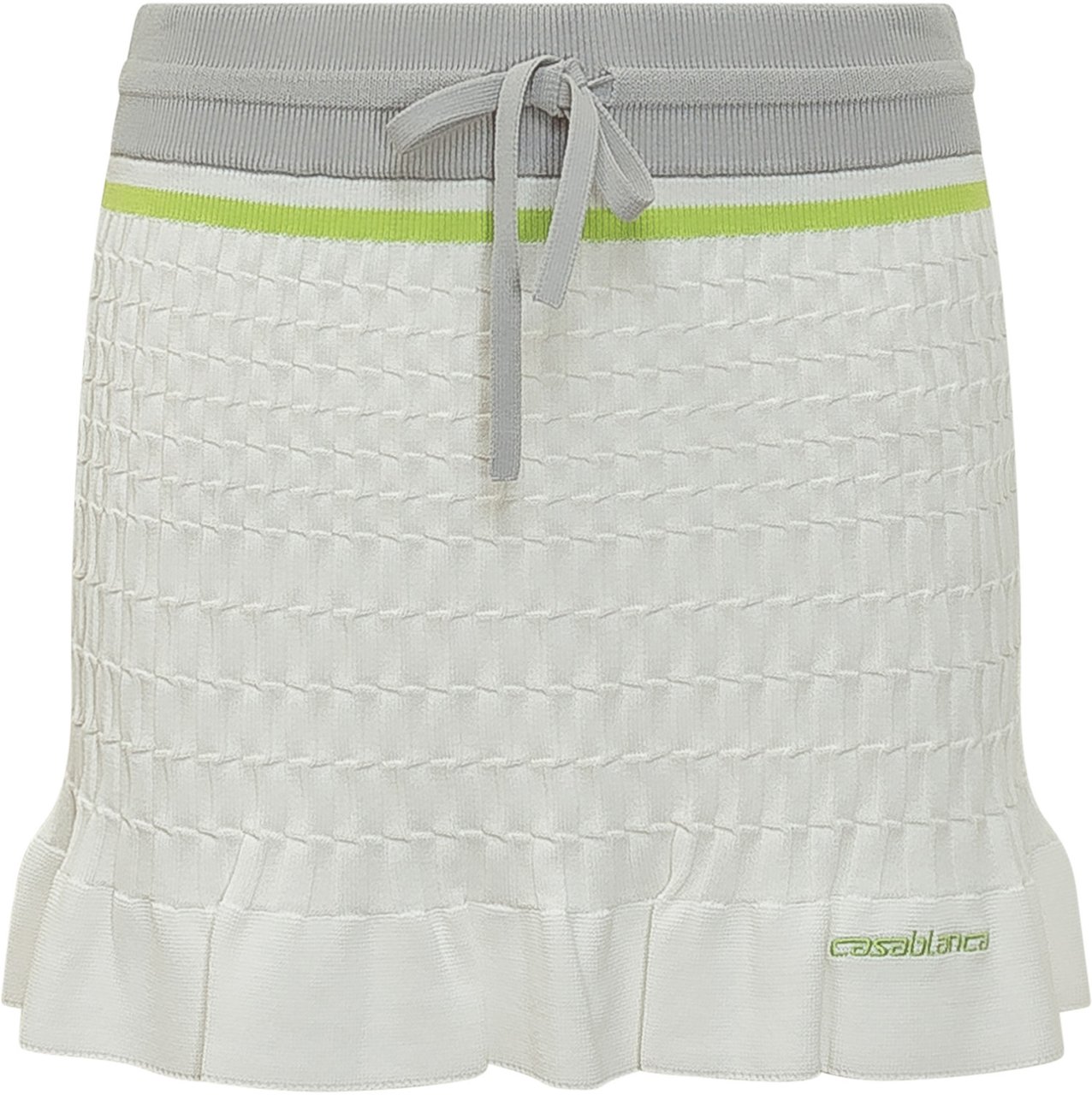 Casablanca Gonna Tennis Midi Wit