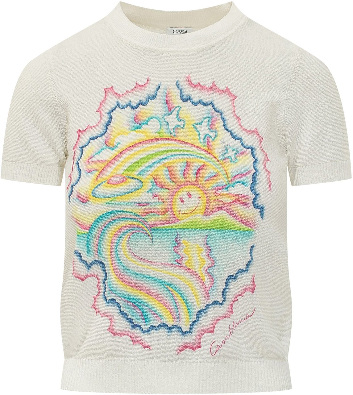 Casablanca Le Reve Ensoleille Tee Wit