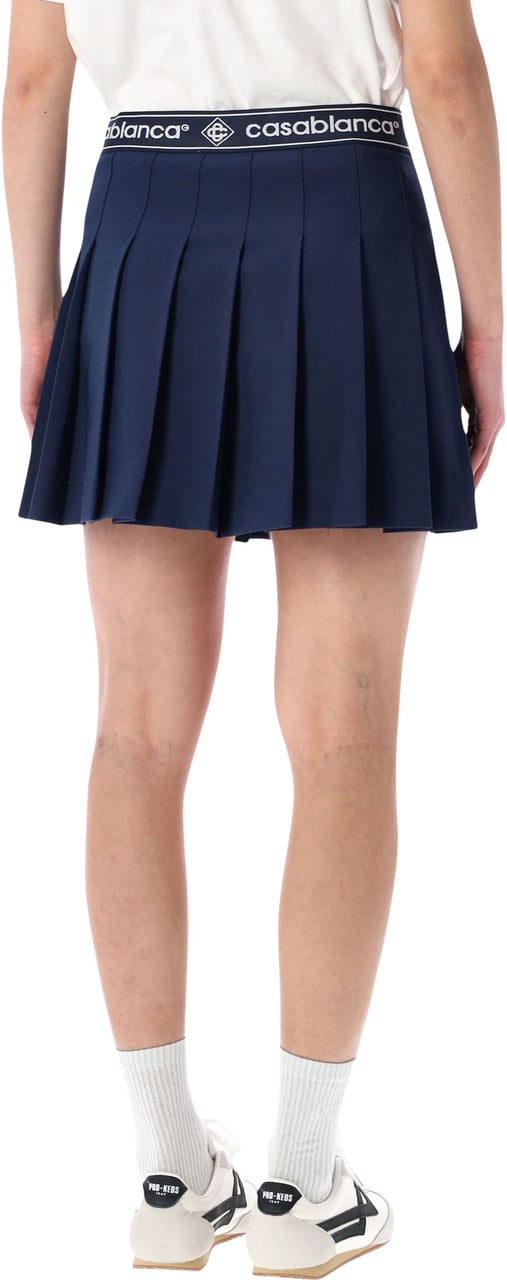 Casablanca Casablanca pleated mini skirt Blauw