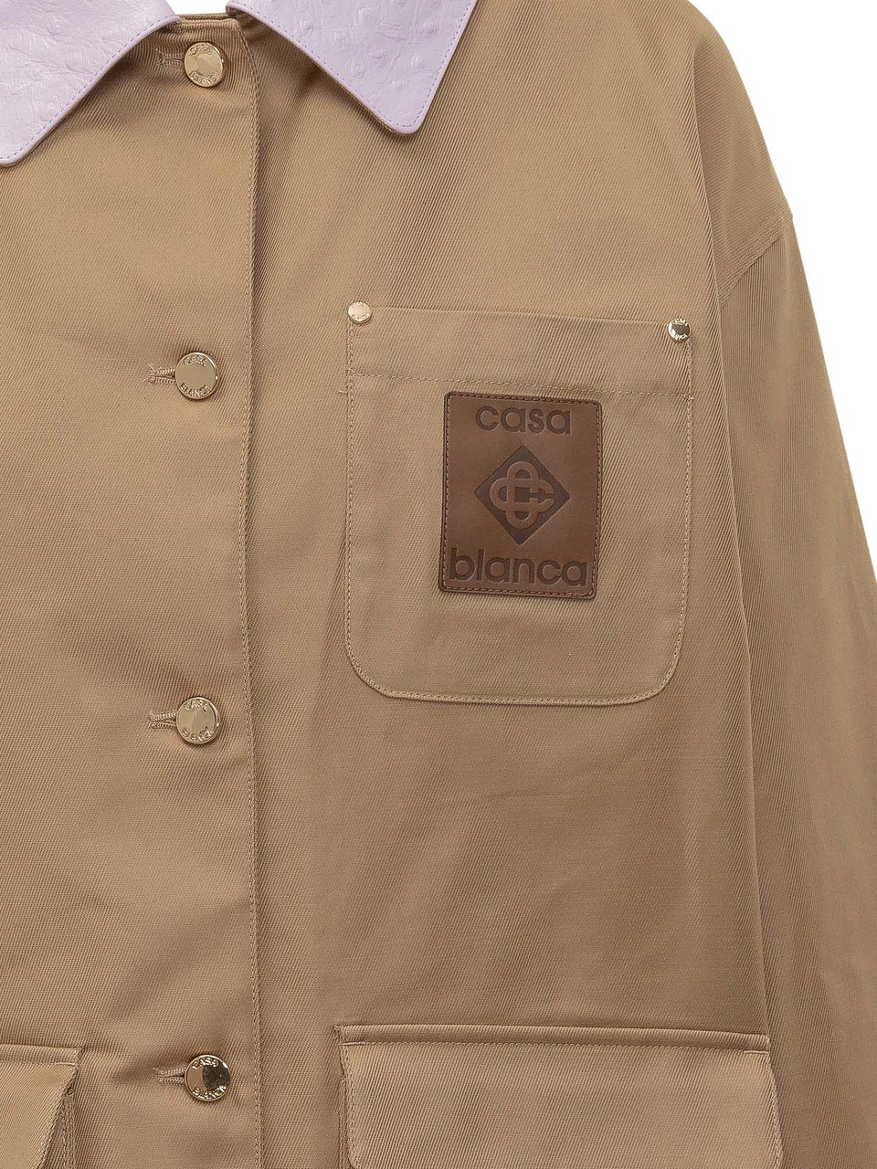 Casablanca Giacca con Colletto e Tasche Frontali Beige