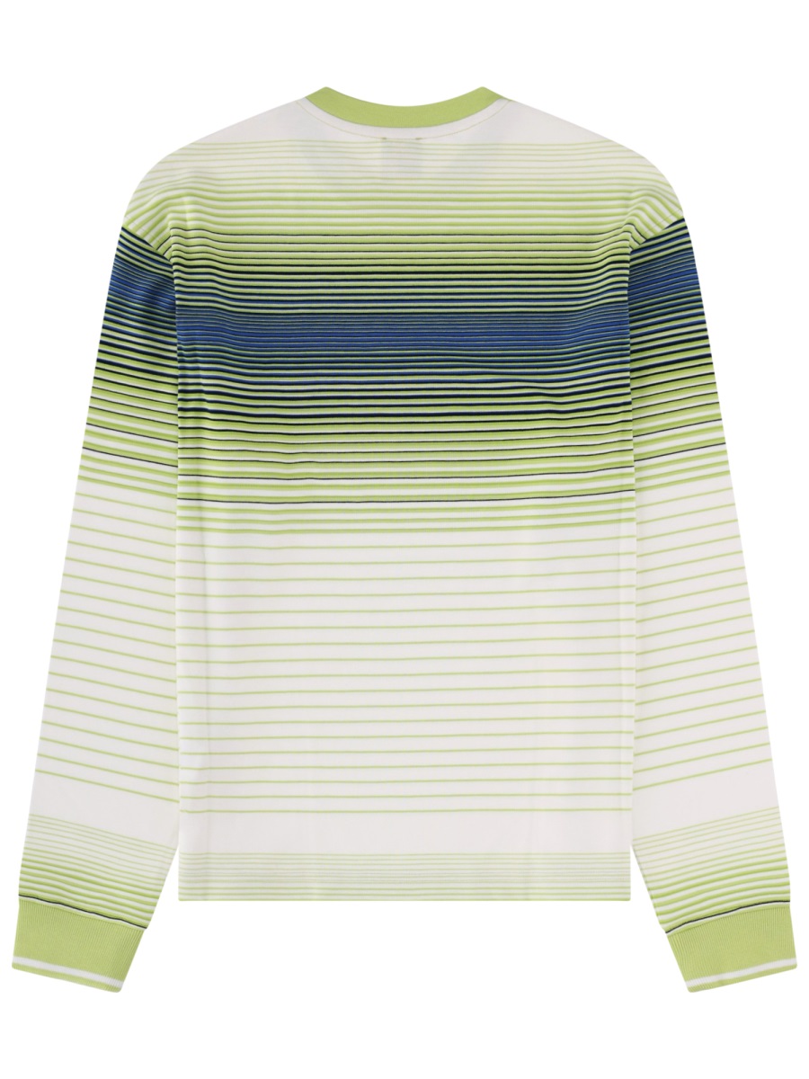 Casablanca Pima Cotton Gradient Stripe T-Shirt Neutraal
