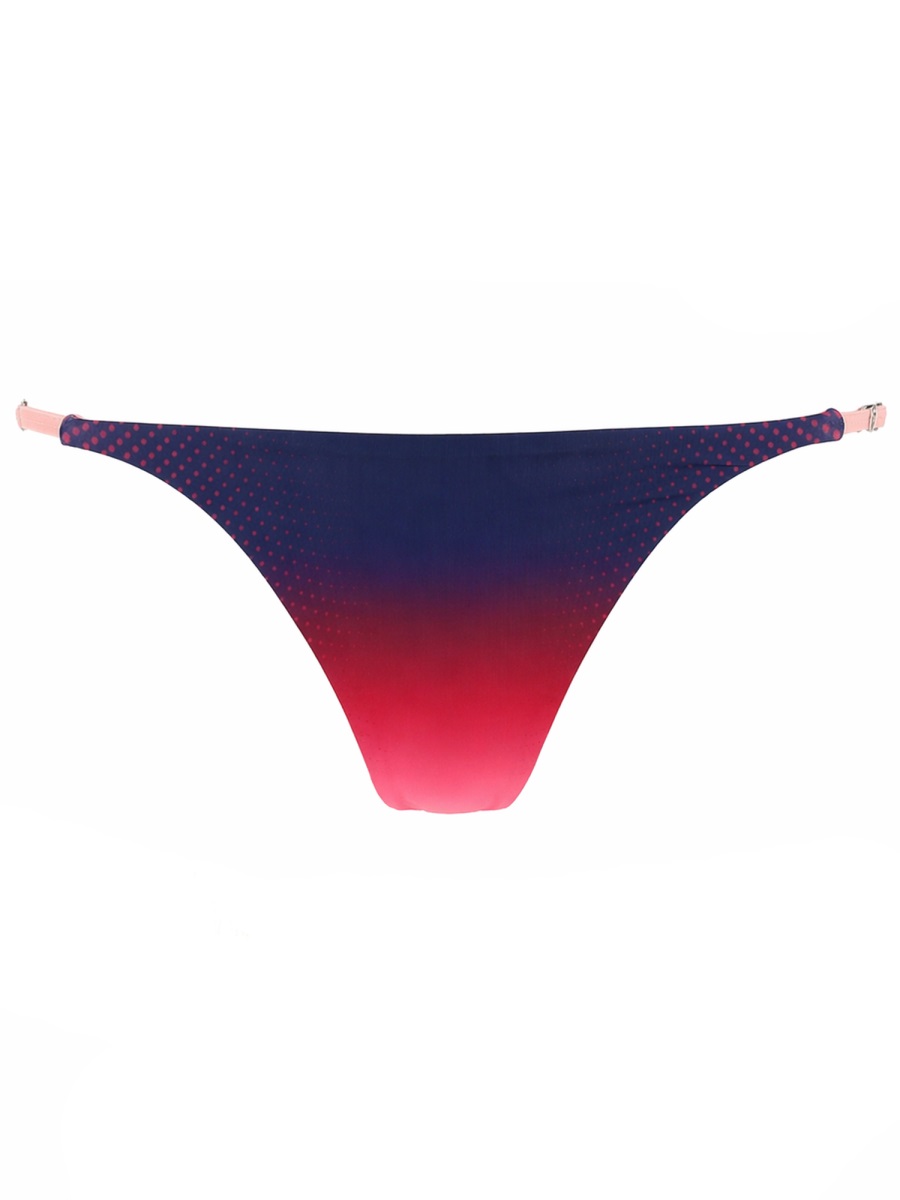 Casablanca Purple Aubergine Gradient Slip Bikini Zwart