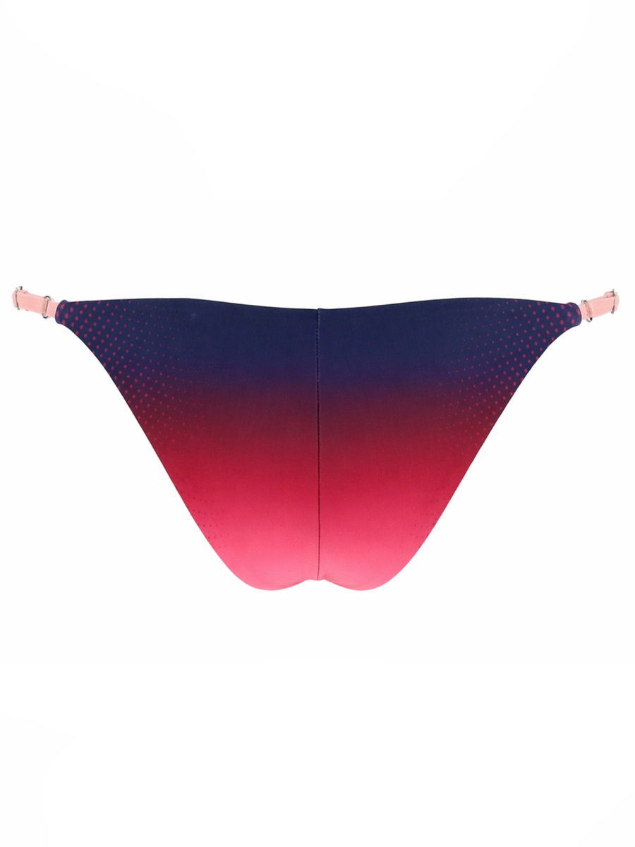Casablanca Purple Aubergine Gradient Slip Bikini Zwart