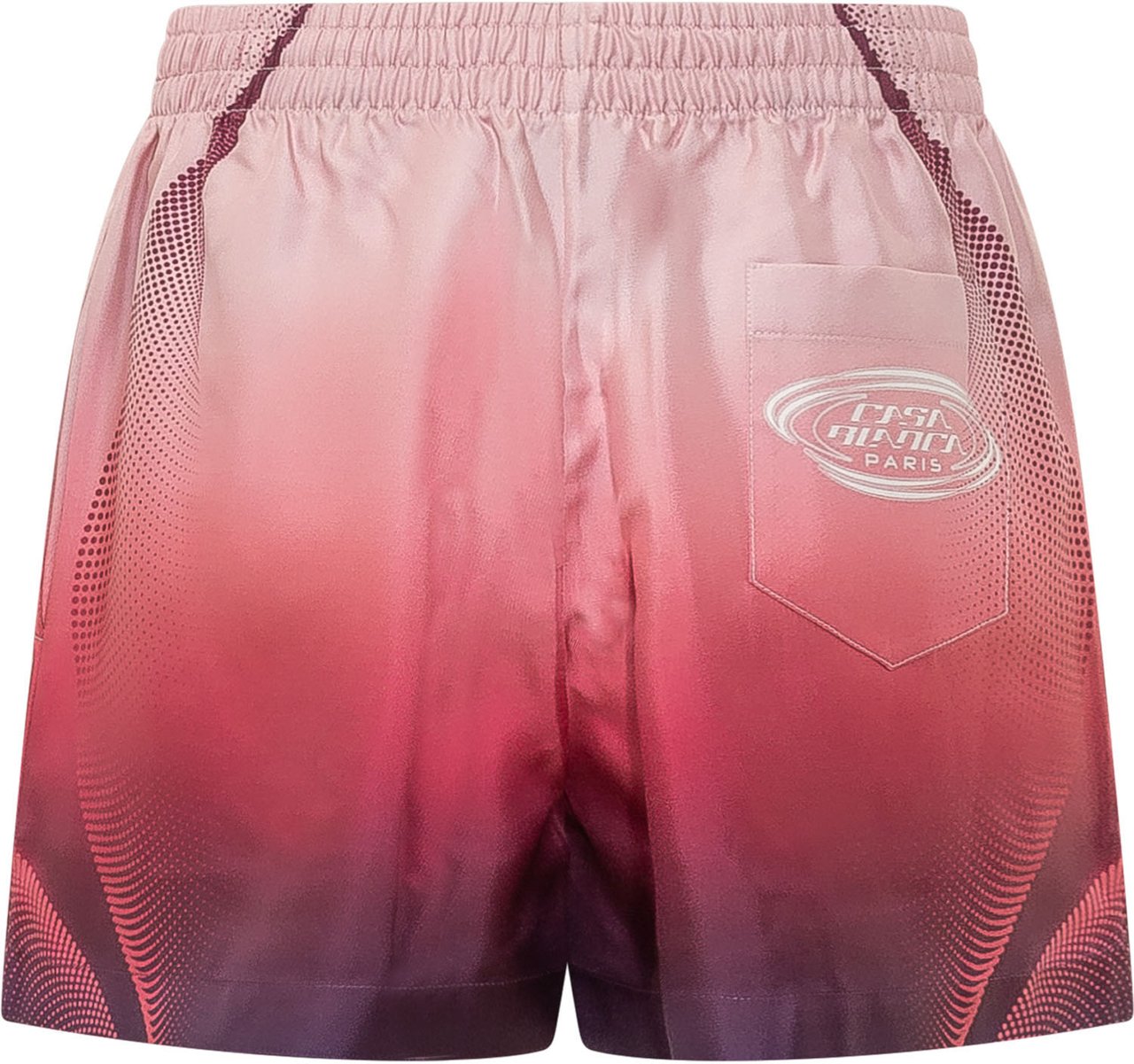 Casablanca Shorts con Vita Elastica e Stampa Sfumata Roze