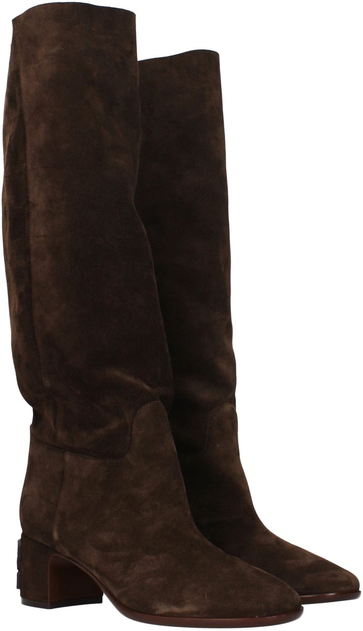 Casadei Brown Leather Boots Bruin