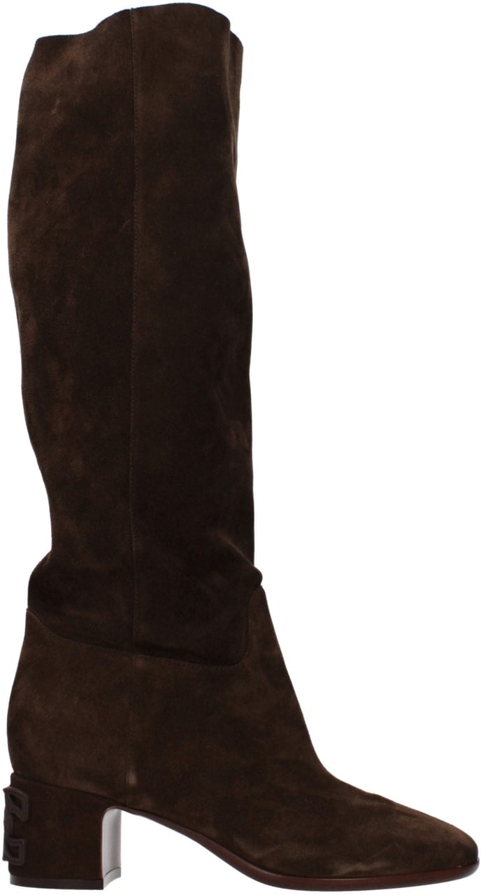 Casadei Brown Leather Boots Bruin