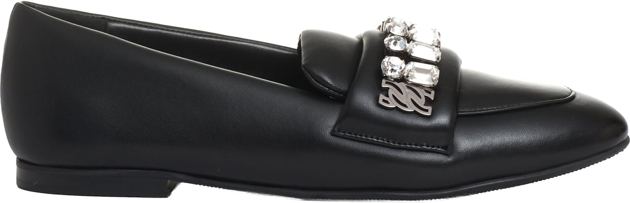 Casadei Mocassino Nero Con Strass Zwart