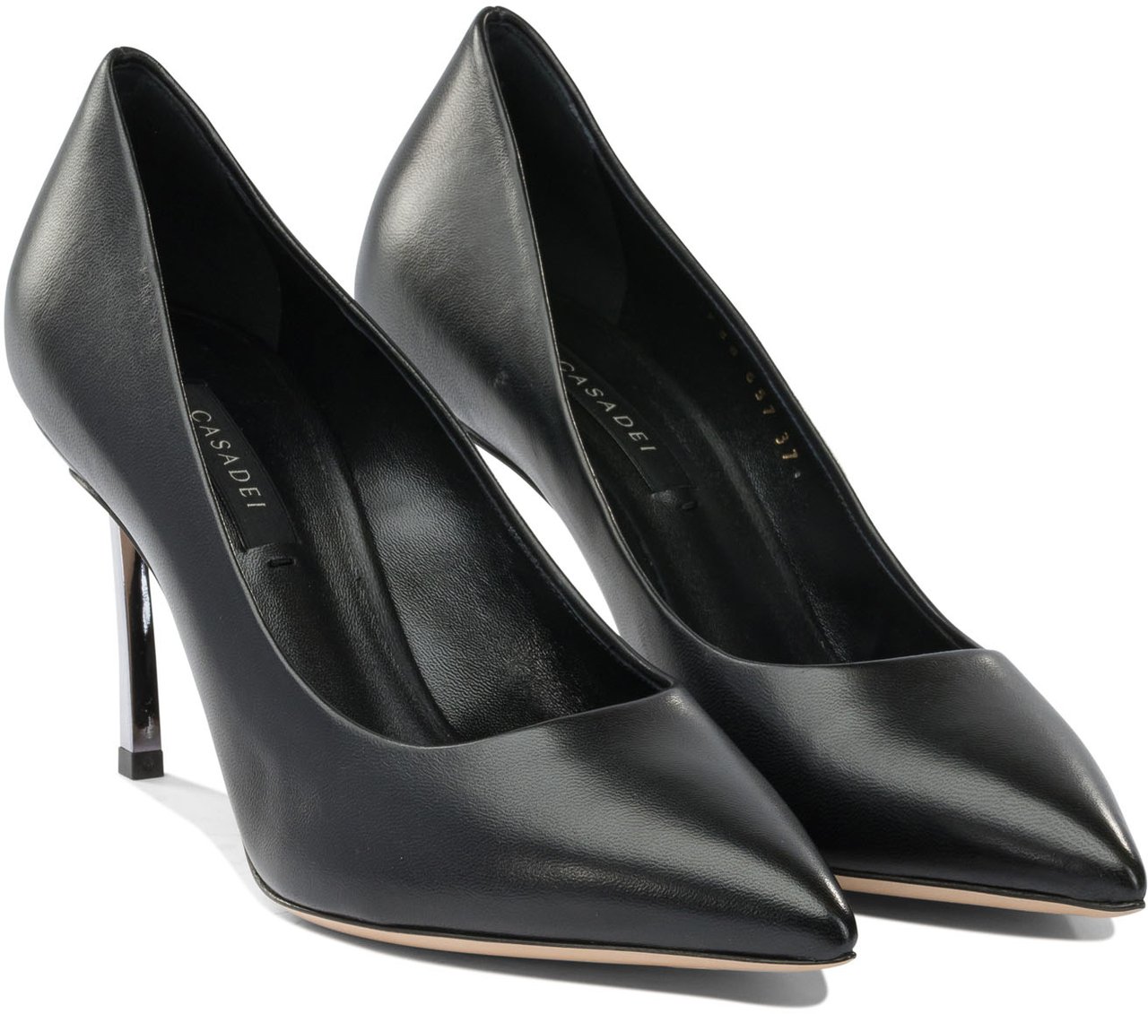 Casadei Leather pumps Zwart