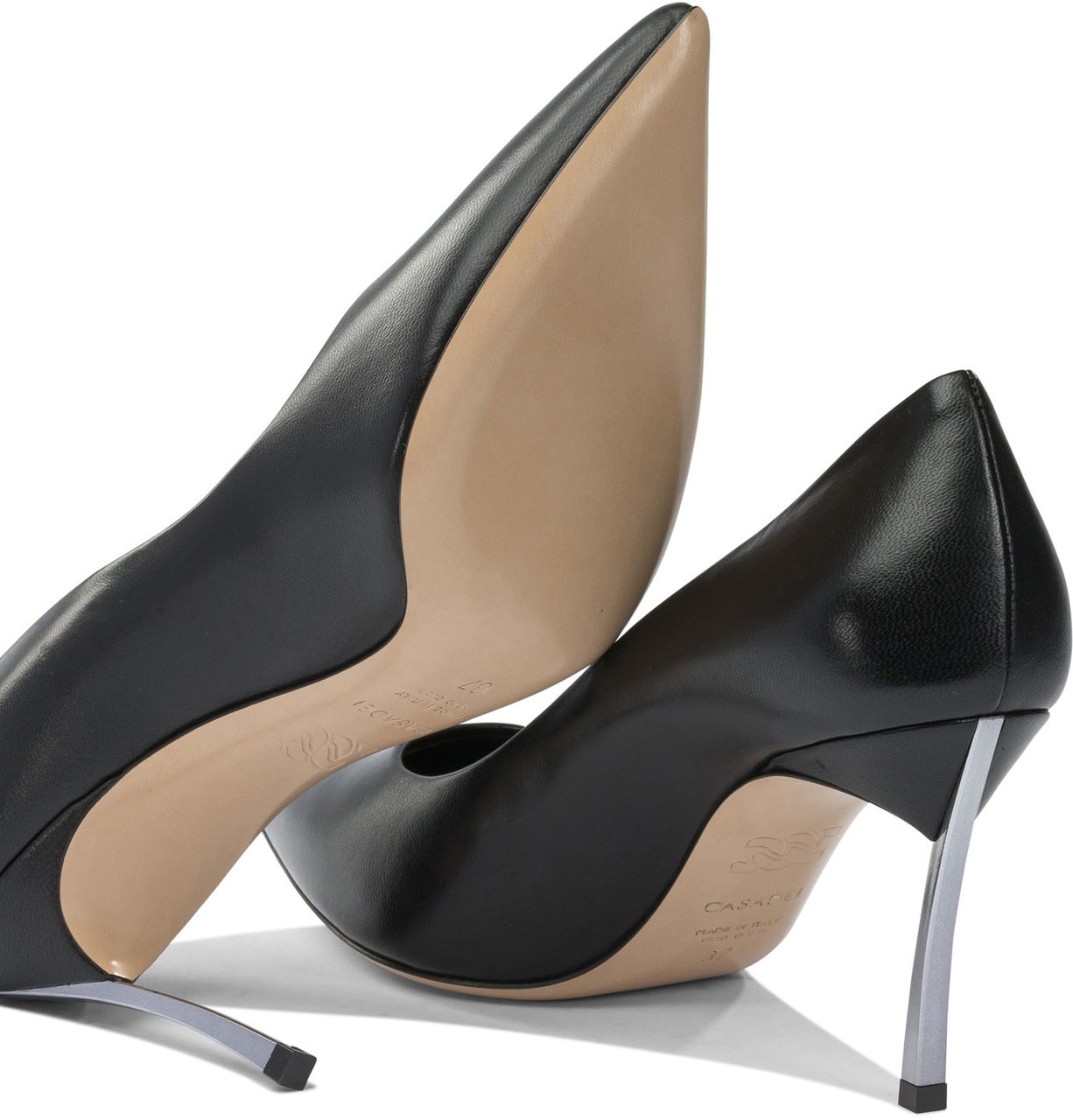 Casadei Leather pumps Zwart