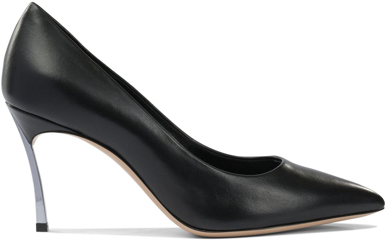 Casadei Leather pumps Zwart