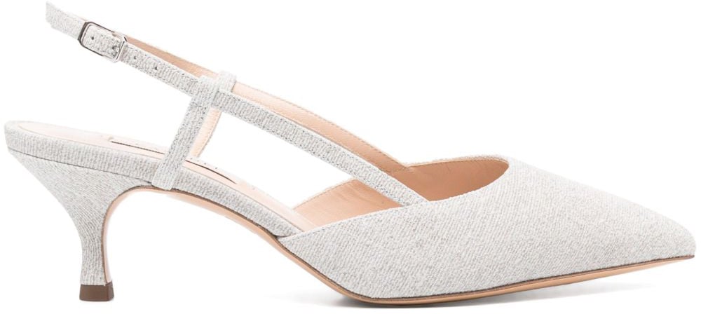 Casadei With Heel Silver Zilver