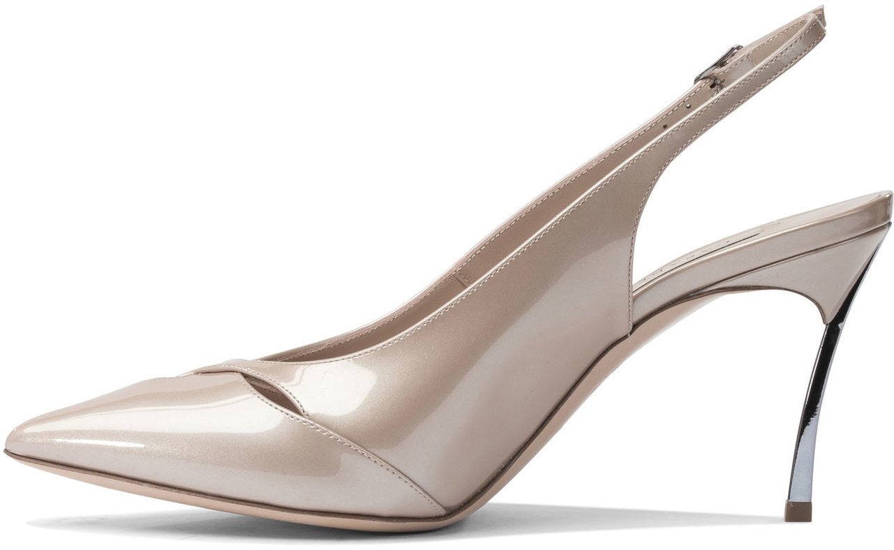 Casadei "Samurai Blade" 80mm Slingback Roze