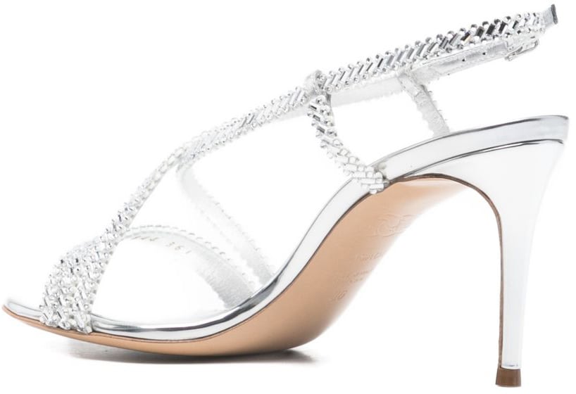Casadei Sandals Silver Zilver