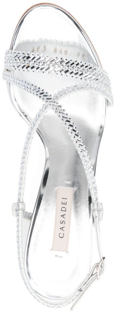 Casadei Sandals Silver Zilver