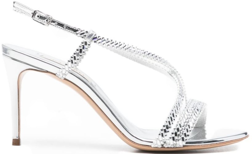 Casadei Sandals Silver Zilver