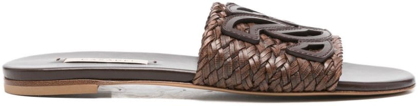 Casadei Sandals Marrone Scuro Bruin