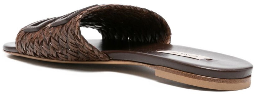 Casadei Sandals Marrone Scuro Bruin