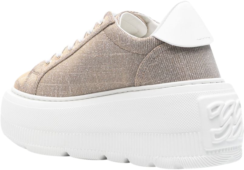 Casadei Sneakers Golden Goud