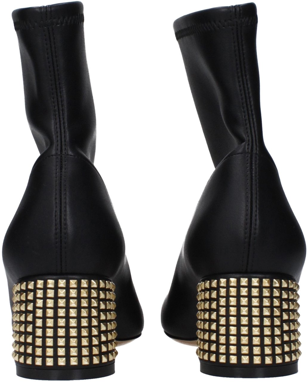 Casadei Black Leather Ankle Boots Zwart