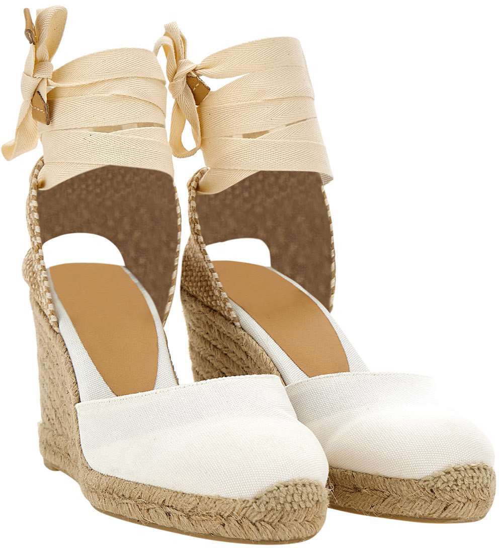 Castaner With Heel White Wit