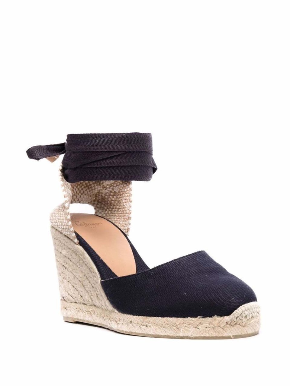 Castaner Carina Wedge Espadrilles Blauw